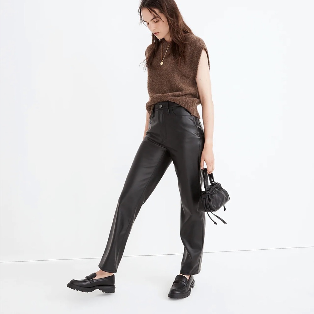 Perfect Vintage Pants in Faux Leather